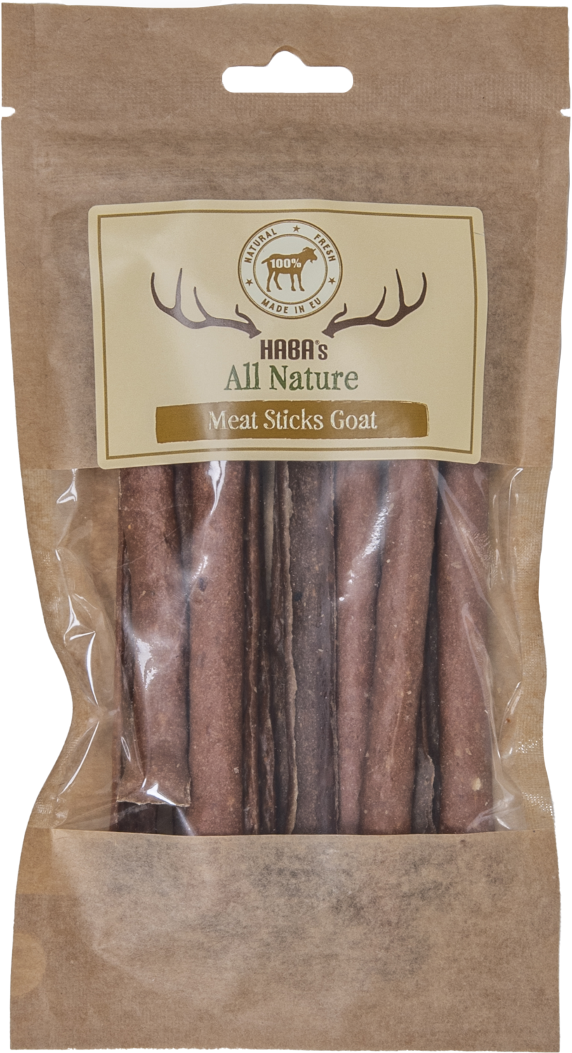HAB ALL NATURE Vleessticks Geit 85gr. Art. Nr. 00494