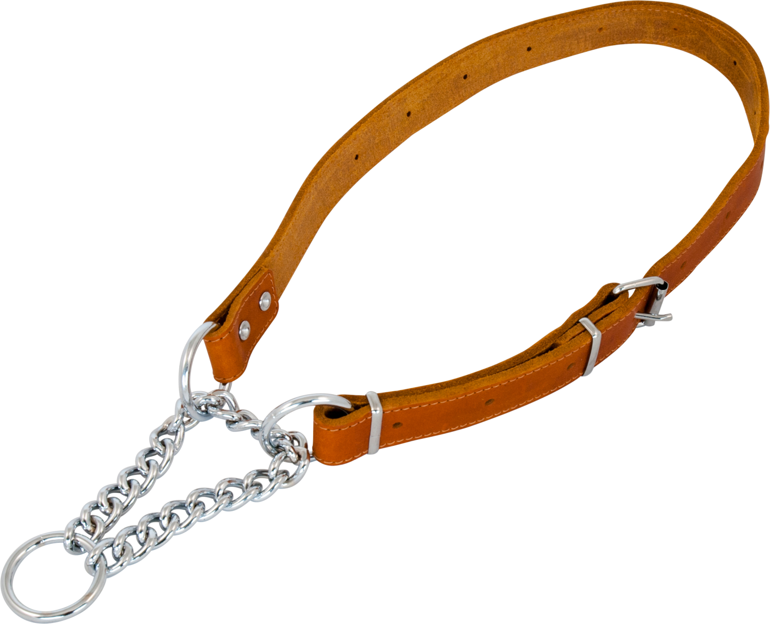 JV VETLEDER Sliphalsband Cognac Art. Nr. 00520