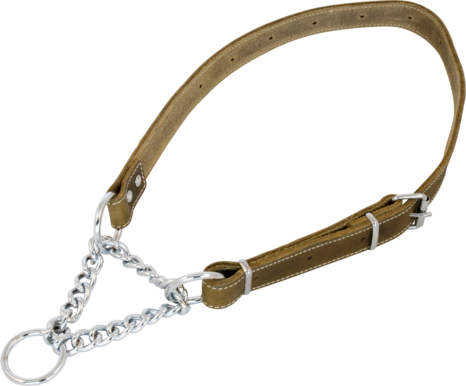 JV VETLEDER Sliphalsband Groen 25mmx50-80 Art. Nr. 00565