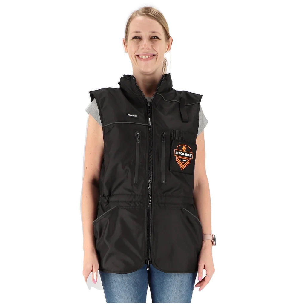 Training vest met kap, zwart DINGO GEAR Art. Nr. 00573