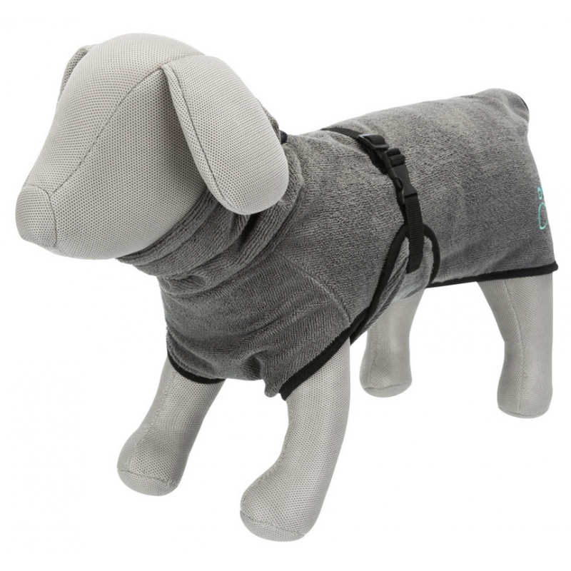 Badjas voor honden, badstof grijs Art. 00474