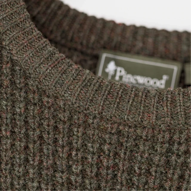 PINEWOOD WOMAN Knidded Sweater Brown Mel  maat L Art. Nr. 00796