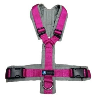 AnnyX hondentuig FUN Fuchsia/Grijs  Art. Nr. 00865