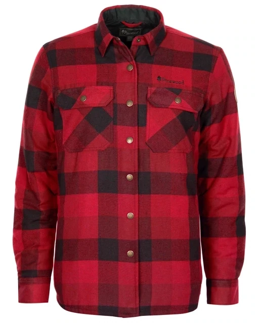 PINEWOOD Canada Classic SHIRT WOMAN Red/Black Art. Nr. 00880