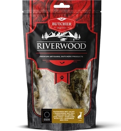 RIVERWOOD Hazenoren met vacht 100gr Art. Nr. 00947