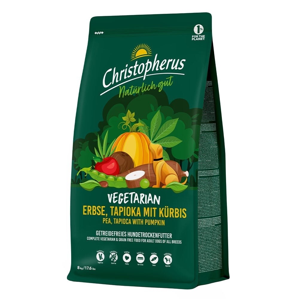 Christopherus Dog Dry Vegetarian Pea, Tapioca with Pumpkin Art. Nr. 00974