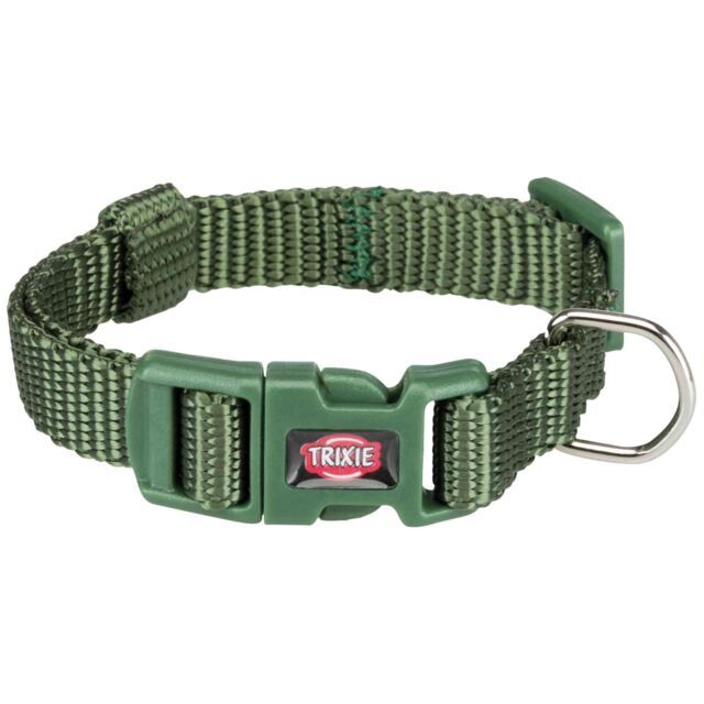 Premium Halsband Bosgroen Puppy/kleine hond maat XXS-XS 15-25cm/10mm Art. Nr. 00044