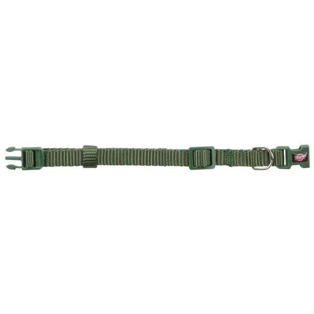 Premium Halsband Bosgroen Puppy/kleine hond maat XXS-XS 15-25cm/10mm Art. Nr. 00044