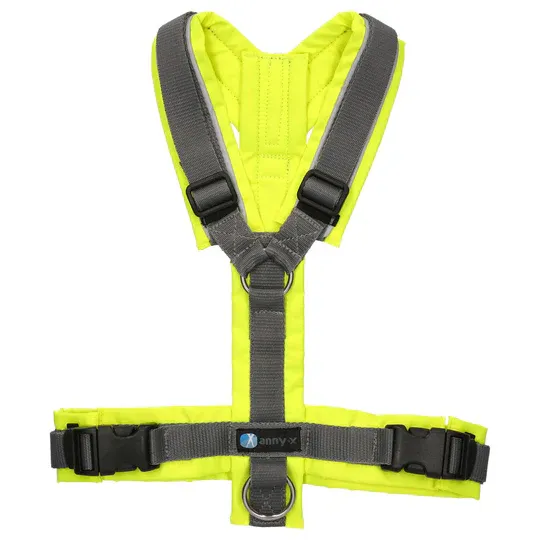 Reflecterend Y-tuig PROTECT - grijs/neongeel | AnnyX Art. Nr. 00615