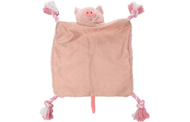 SPEELGOED POPPO VARKEN MET TOUW ROZE Art. Nr. 00299