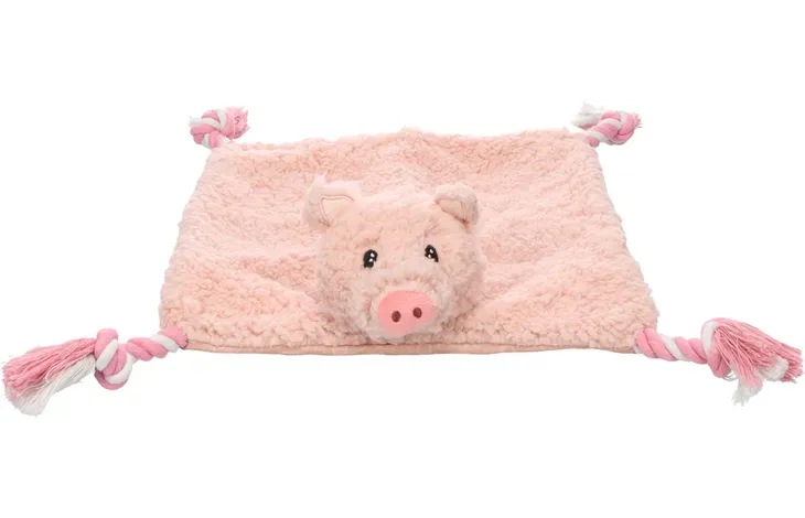 SPEELGOED POPPO VARKEN MET TOUW ROZE Art. Nr. 00299