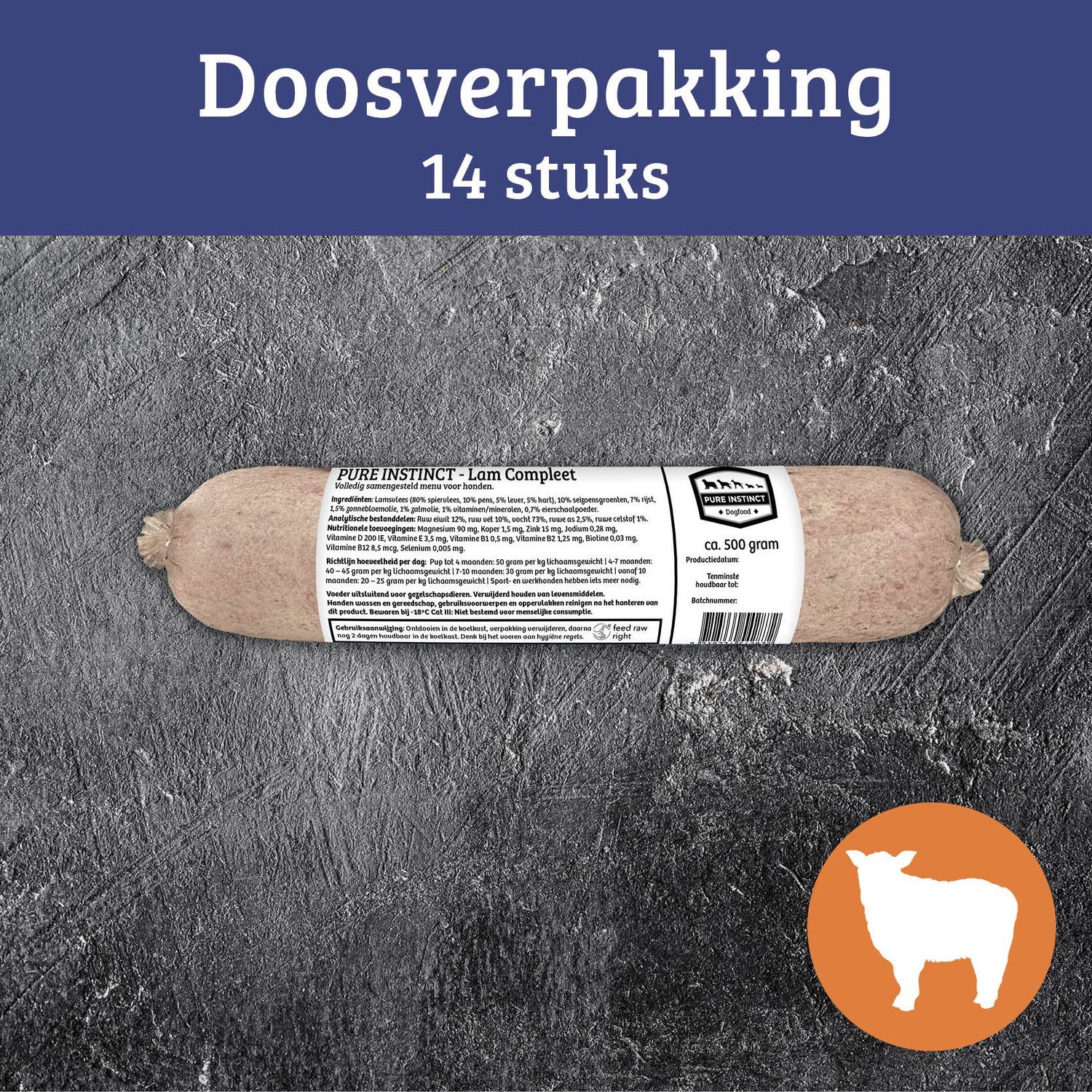 Pure Instinct Gekookt Lam Compleet Art. Nr. 00805