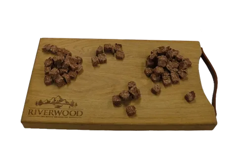 RIVERWOOD mini cubes Kabeljauw met zalm 125gr. Art. Nr. 00944