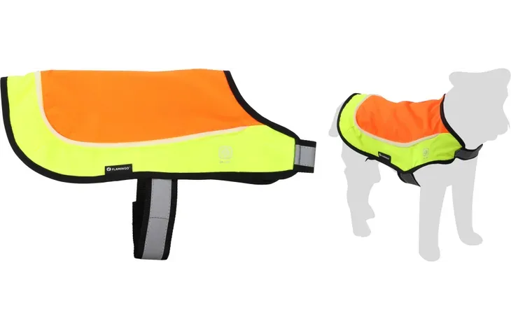 Veiligheidsvest met led licht simi fluo oranje Art. Nr. 01131