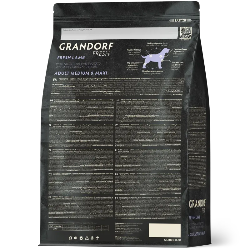 Grandorf Fresh Lamb Adult Medium/Maxi Art. Nr. 01153