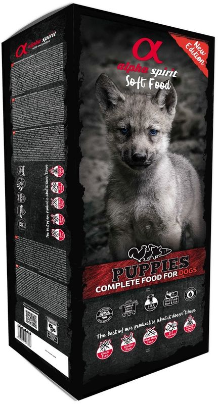 Alpha spirit Complete food for dogs semi-moist Puppies Art. Nr. 00768