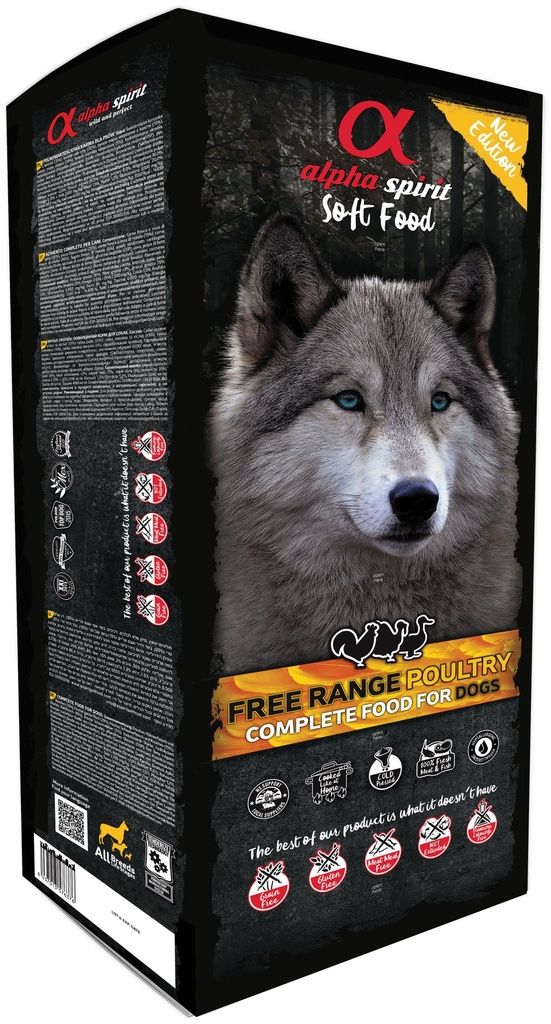 Alpha spirit Complete food for dogs semi-moist Poultry Art. Nr. 00928