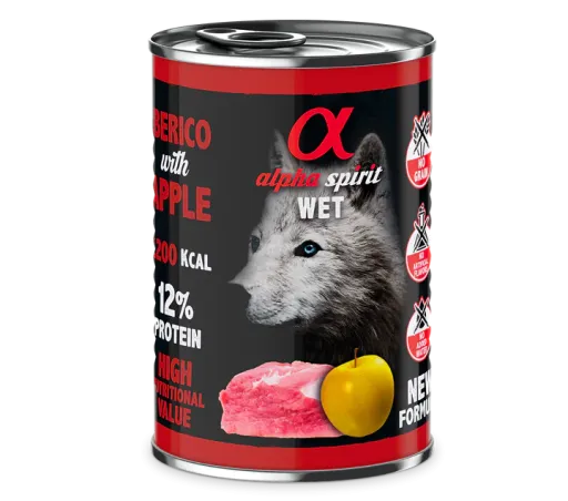 Alpha Spirit Can Pork with apple dog Art. Nr. 01159