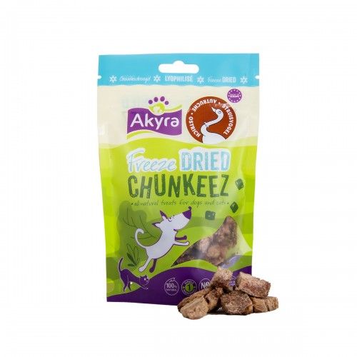 Akyra Freeze Dried Chunkeez struisvogel Art. Nr. 00710