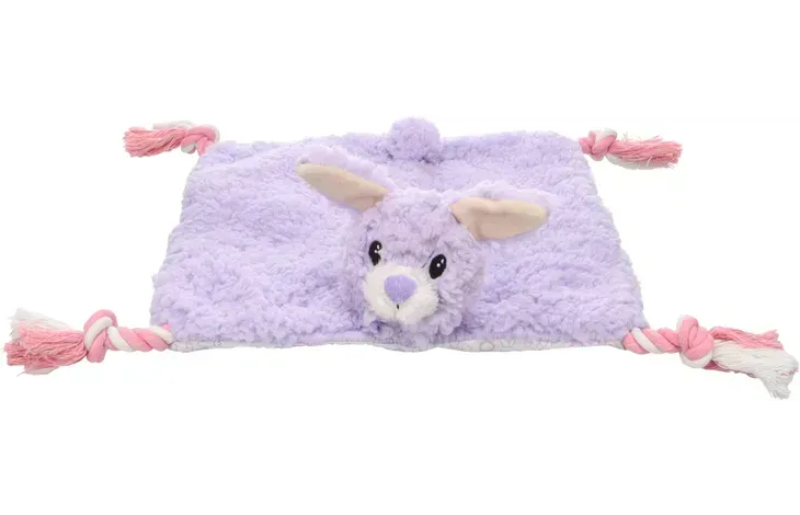 Speelgoed kokko konijn met touw paars art. Nr. 00300