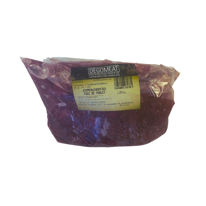 Degomeat Kippenlevertjes 1kg Art. Nr. 00719