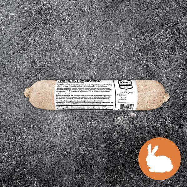 Pure Instinct Gekookt Konijn Compleet Art. 500gr Nr. 00380