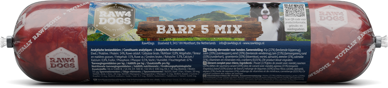 Raw4dogs Barf 5 Mix Art. Nr. 00957