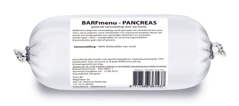 Barf-menu Pancreas Art. Nr. 01170