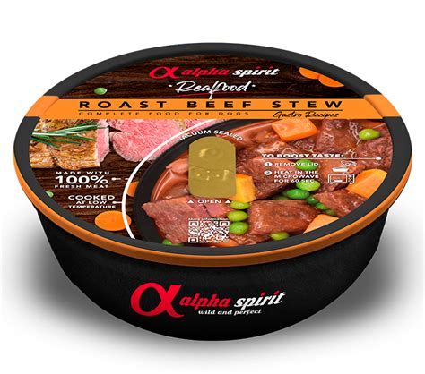 Alpha Spirit Dog Real Food roast Beef stew Art. Nr. 01172