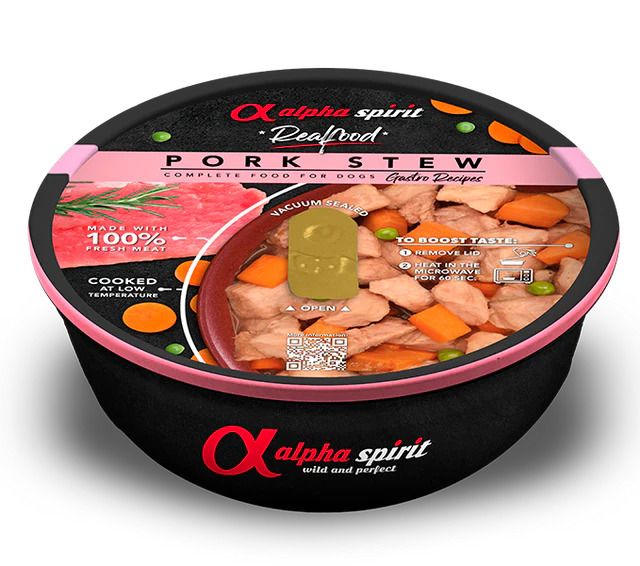 Alpha Spirit Dog Real Food Pork  Art. Nr. 00524