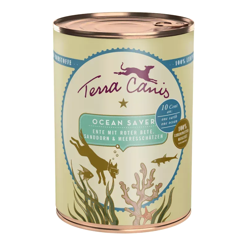 Terra Canis ocean lover - eend met bieten, duindoorn en zeeschatten. Art. Nr. 00707