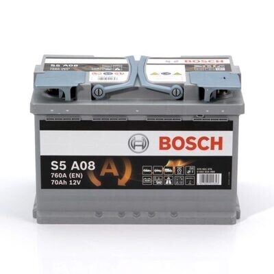 Bosch rafgeymir12V 70ah/760A Silver AGM