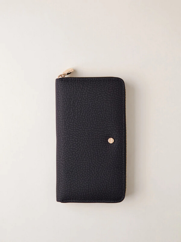 PORTAFOGLIO ZIP AROUND MEDIUM - DARK BLACK