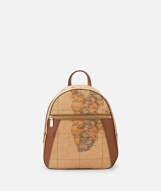 ZAINO CON INSERTI FRONTALI IN PELLE