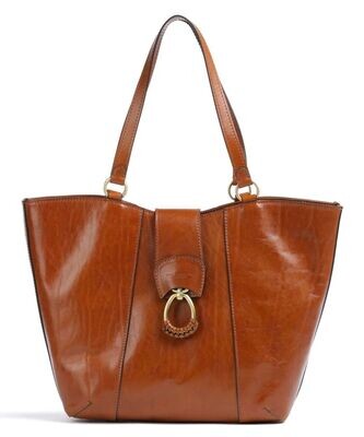 Borsa shopper a spalla The Bridge - Cognac