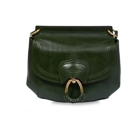 Borsa a tracolla piccola con patta The Bridge - Cipresso