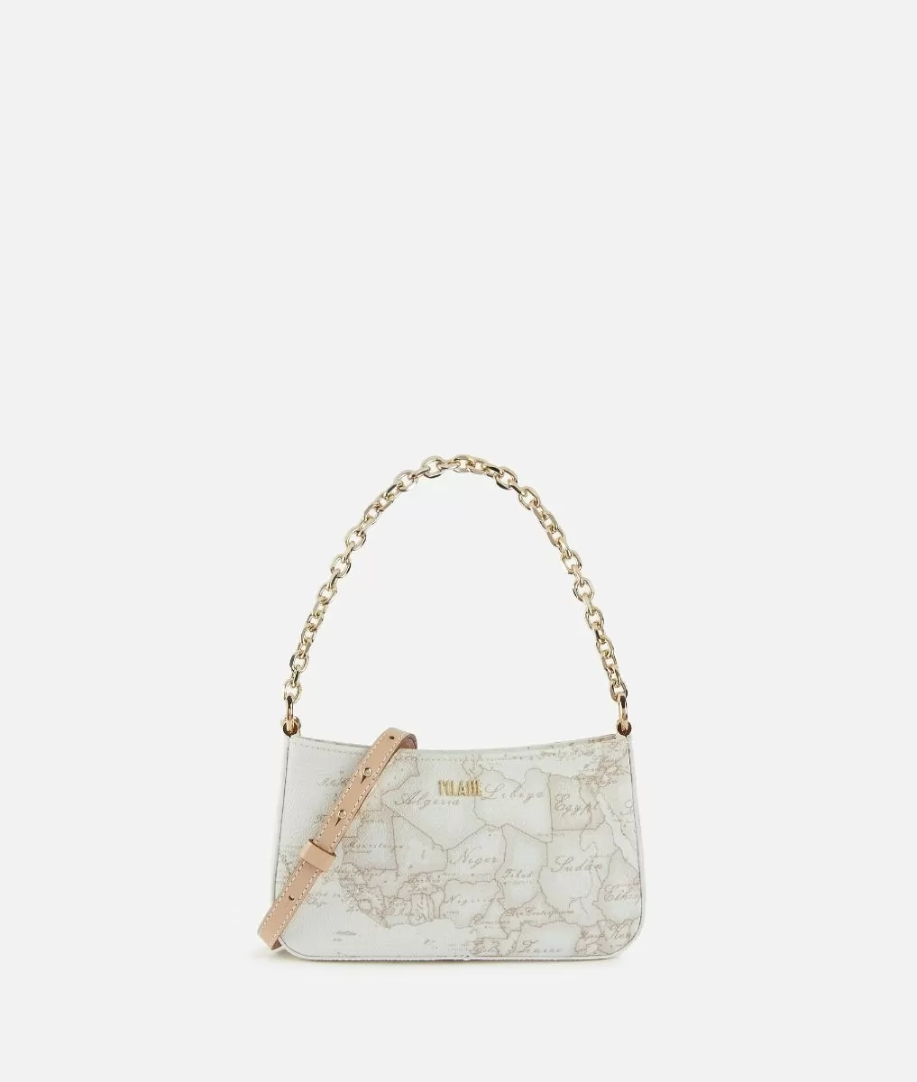 POCHETTE CON TRACOLLA - GEO WHITE