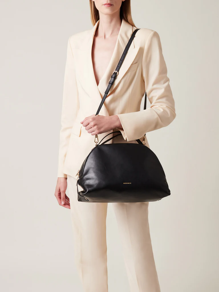 BAULETTO IN PELLE MEDIUM  - BLACK