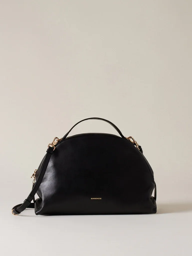 BAULETTO IN PELLE MEDIUM  - BLACK
