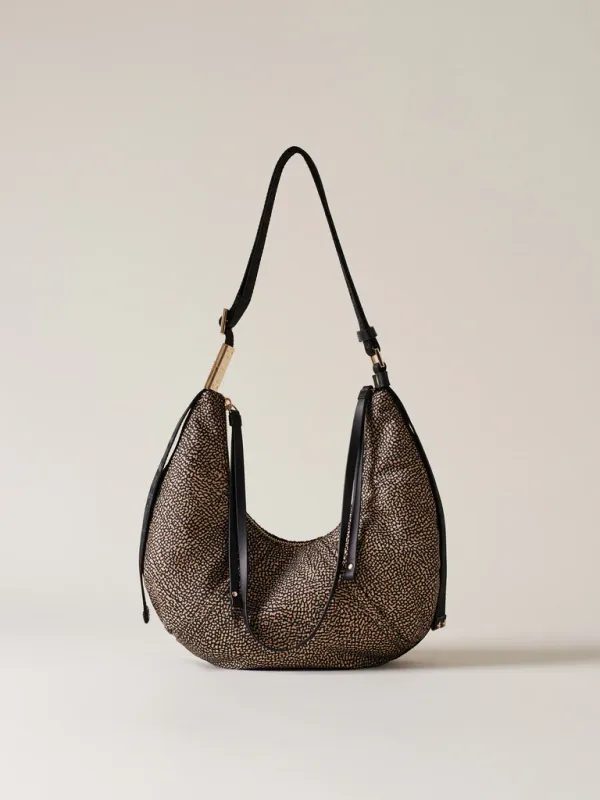 FOLD HOBO SMALL - NATURAL BLACK
