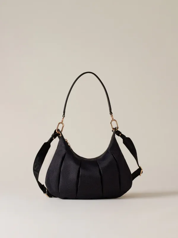 CROISSANT HOBO SMALL- BLACK