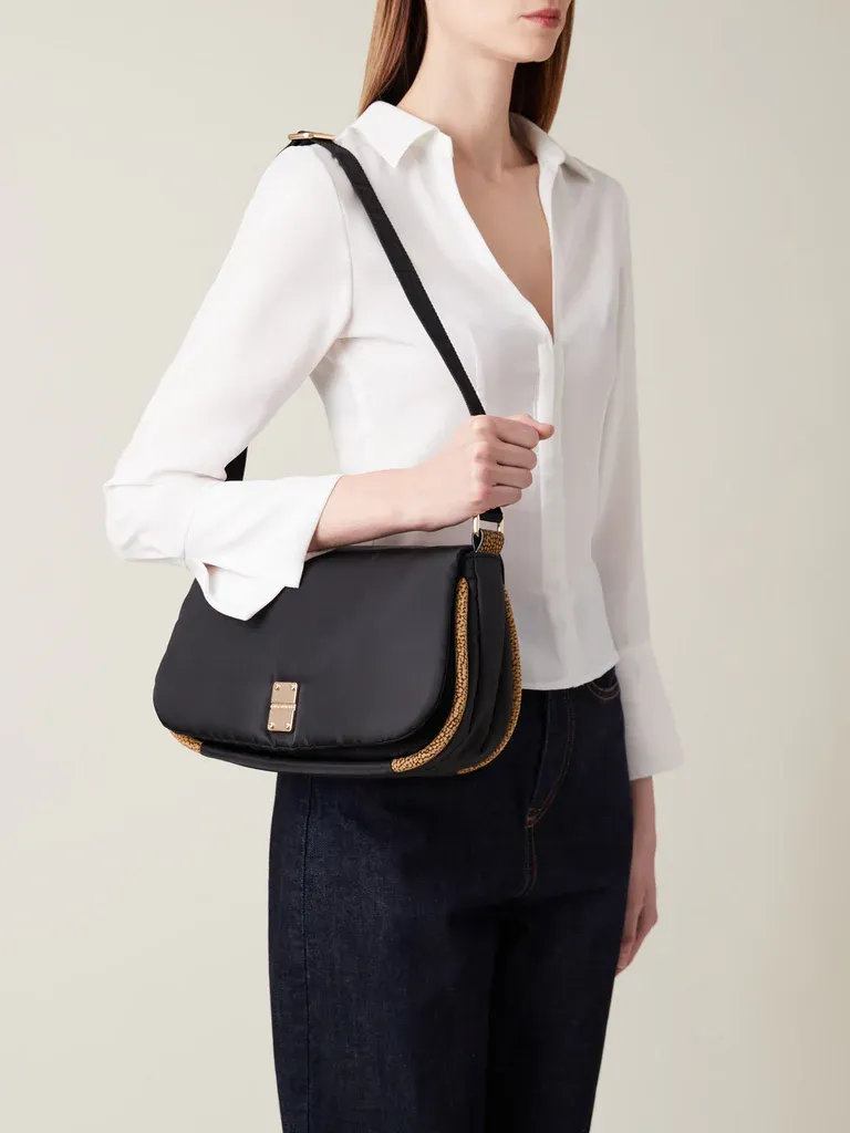 TRACOLLA CON PATTA - NERO/OP NATURAL