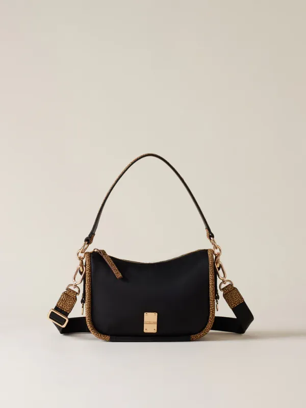 HOBO SMALL - NERO/ OP NATURALE