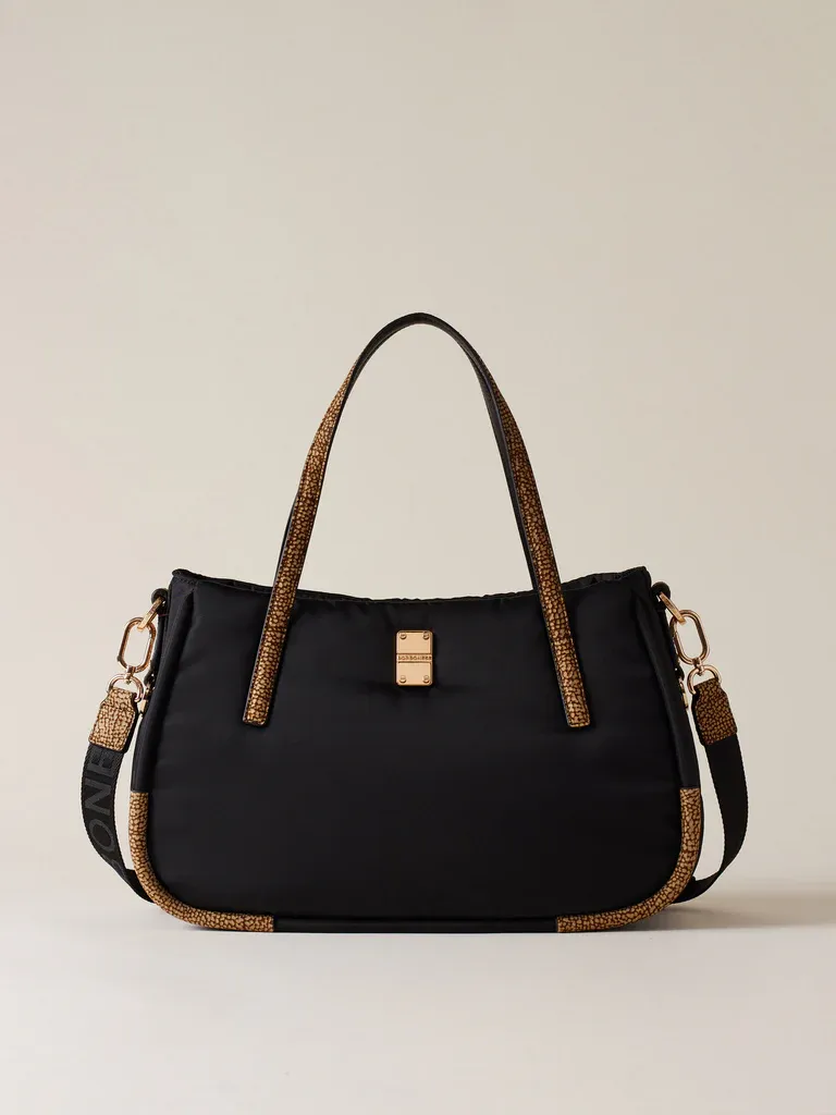 SHOPPER MEDIUM - NERO / OP NATUARLE