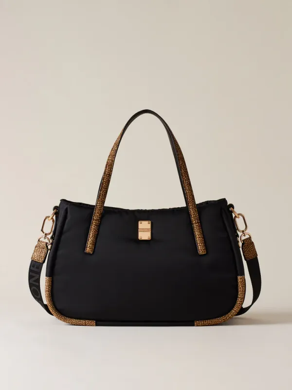 SHOPPER MEDIUM - NERO / OP NATUARLE