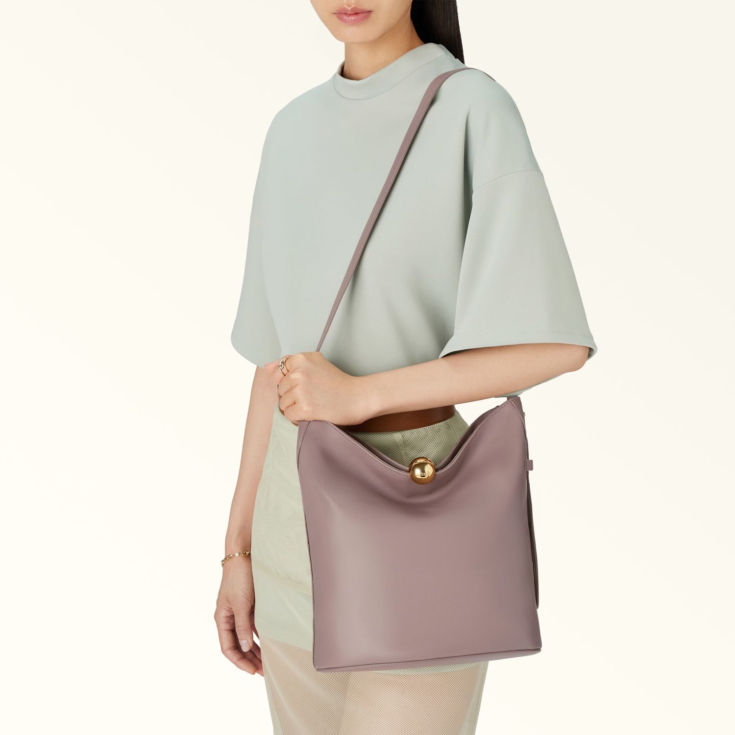 FURLA BORSA  SECCHIELLO SFERA - MAUVE