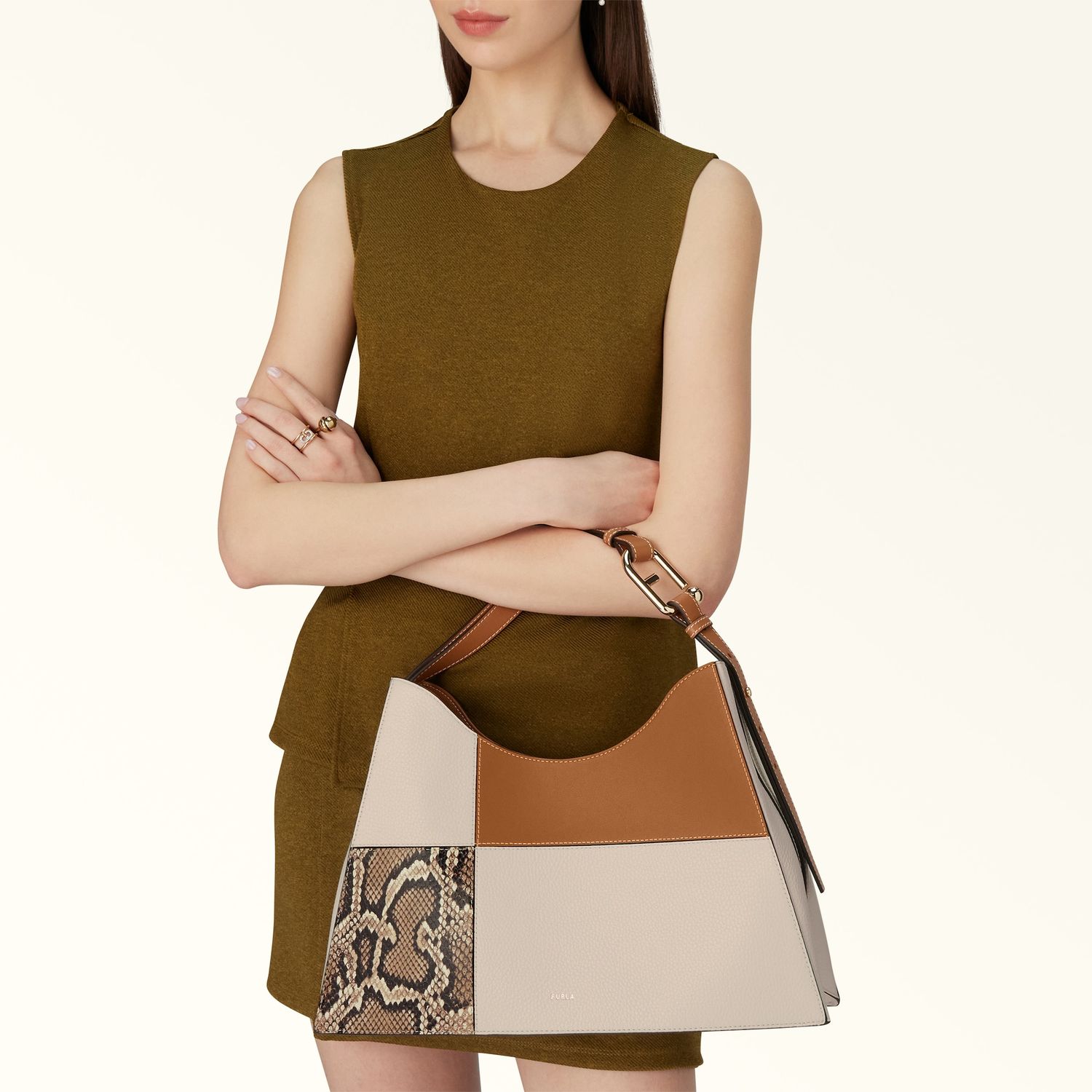 Furla Nuvola borsa a spalla - Brandy