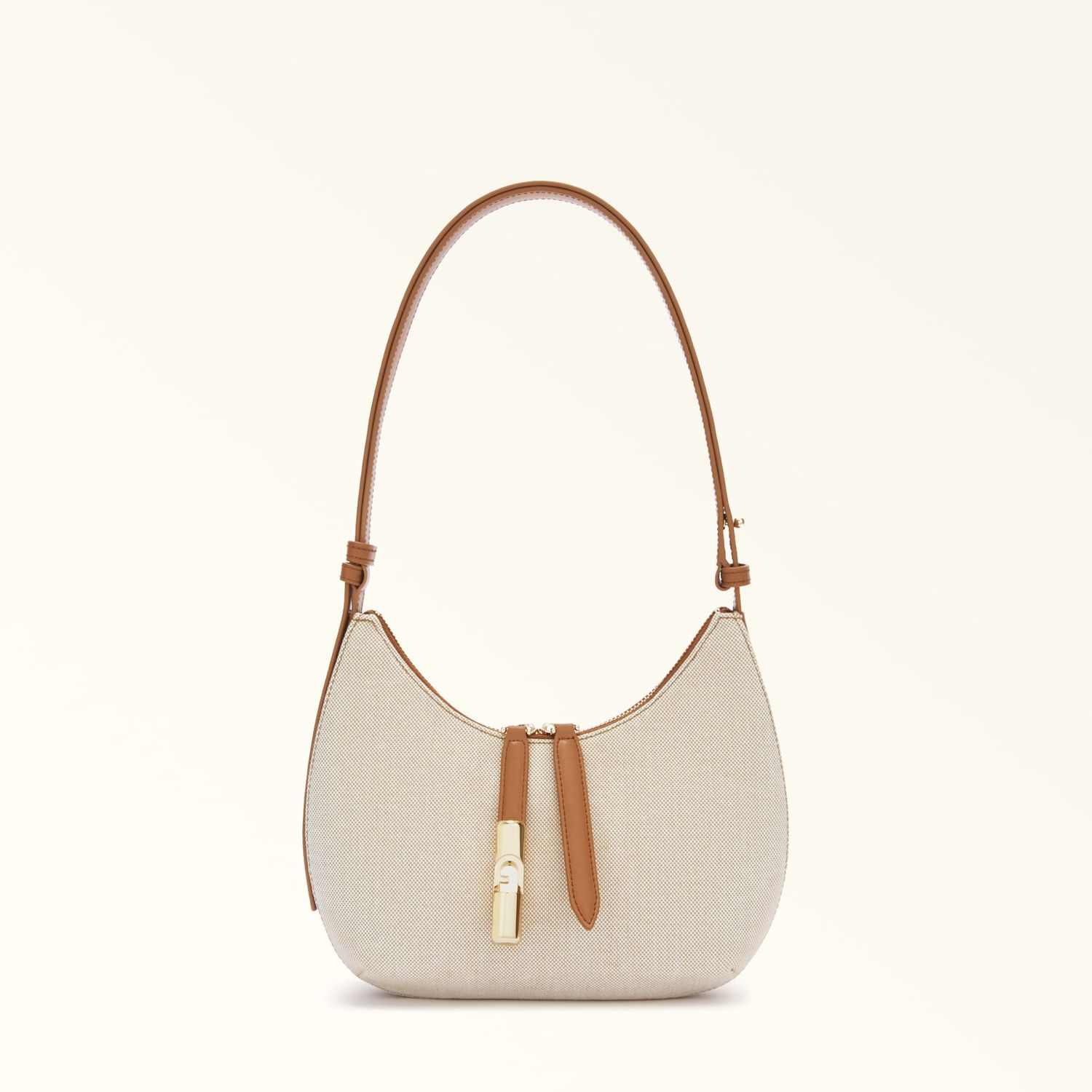 FURLA Goccia Borsa a tracolla- Nature + Brandy