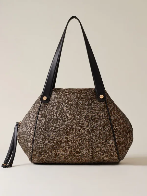 MARIE SHOPPER LARGE - NATURAL BLACK