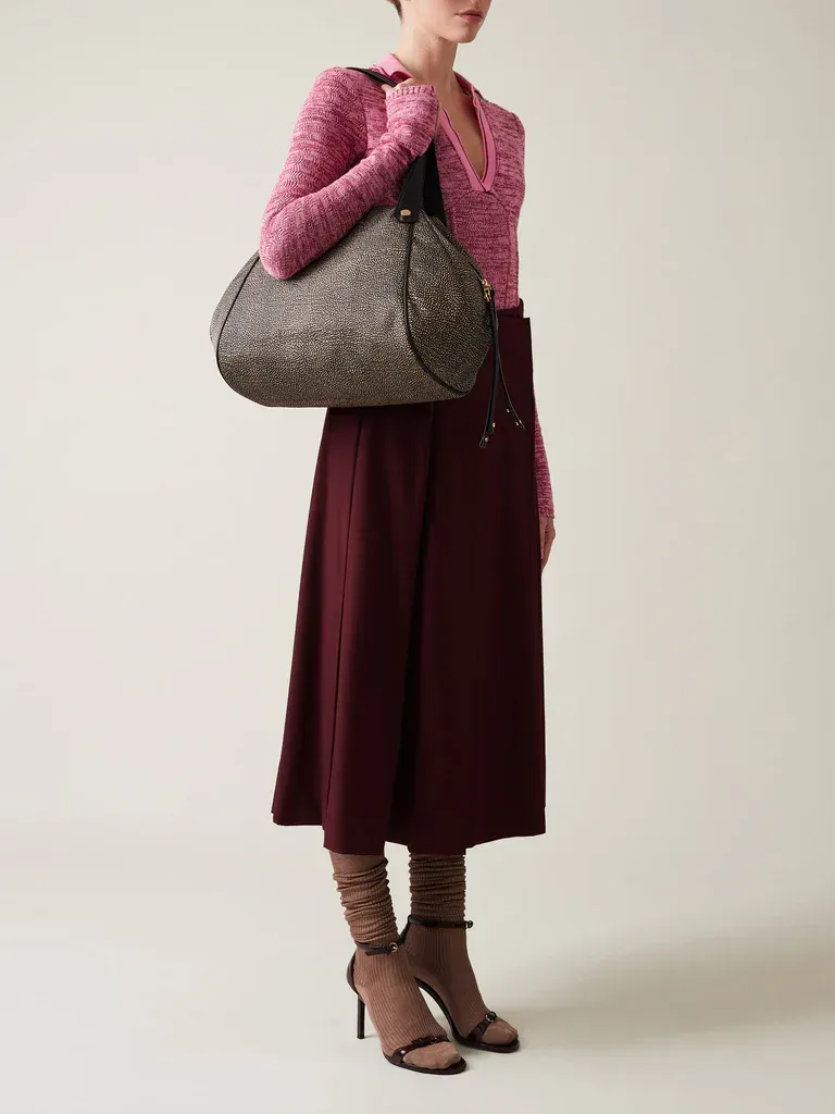 MARIE SHOPPER LARGE - NATURAL BLACK